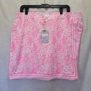 NWT! Stella Parker Skort Womens  XLARGE Golf Collection Hot Pink Floral UPF 50+